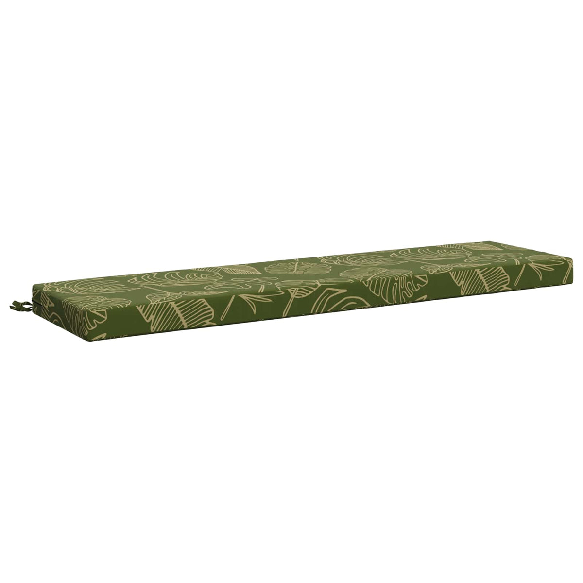 Bench Cushion SOEST 100% Polyester Leaf Design 140 x 40 x 8 cm