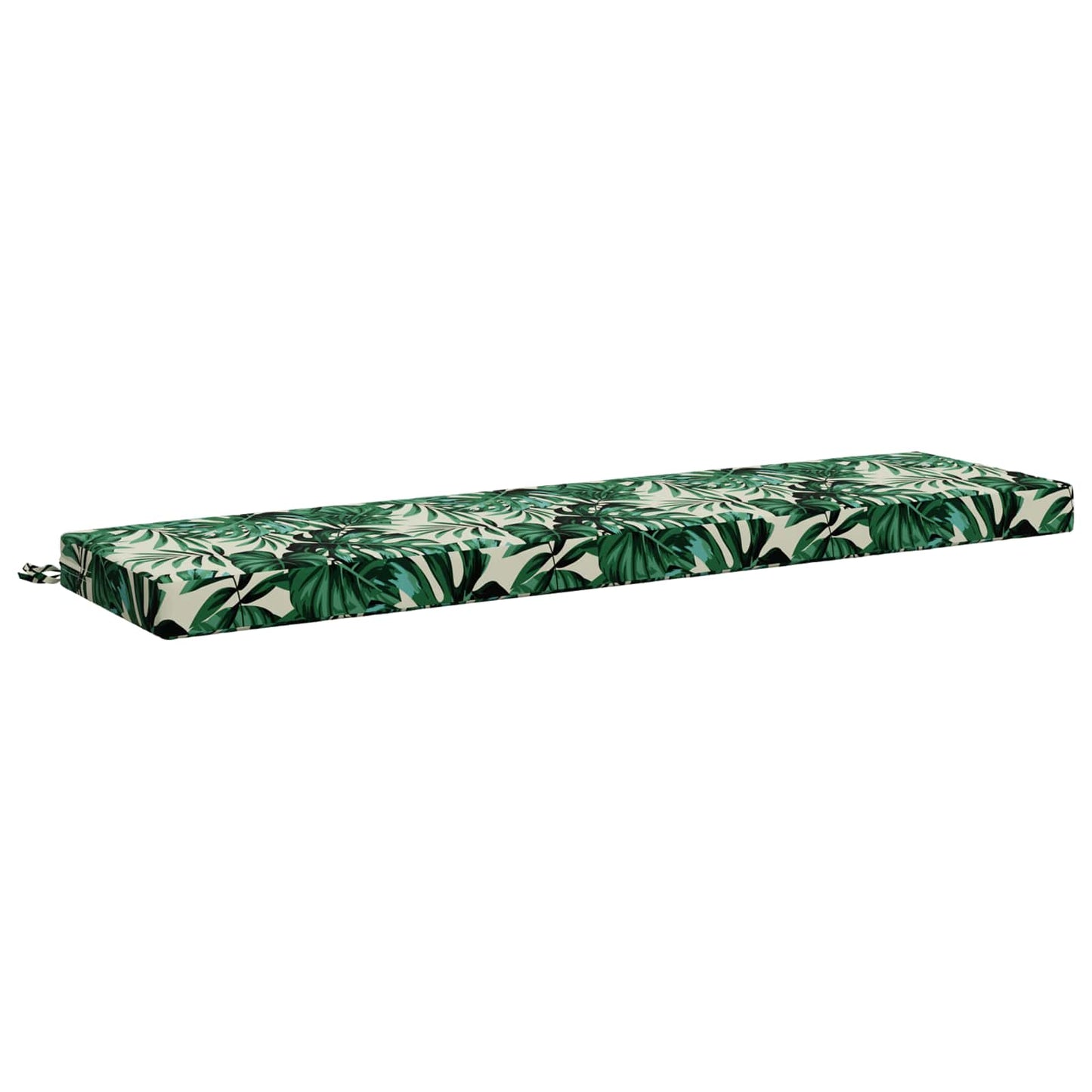 Bench Cushion SOEST 100% Polyester Leaf Pattern 140 x 40 x 8 cm