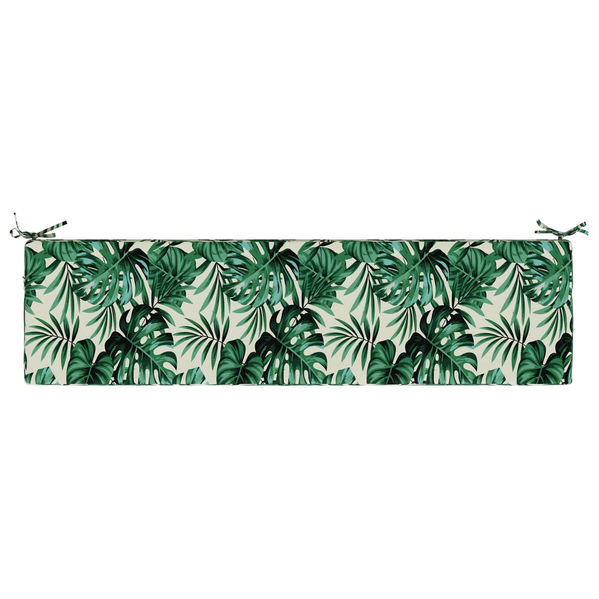 Bench Cushions SOEST 2 pcs 100% Polyester Leaf Pattern