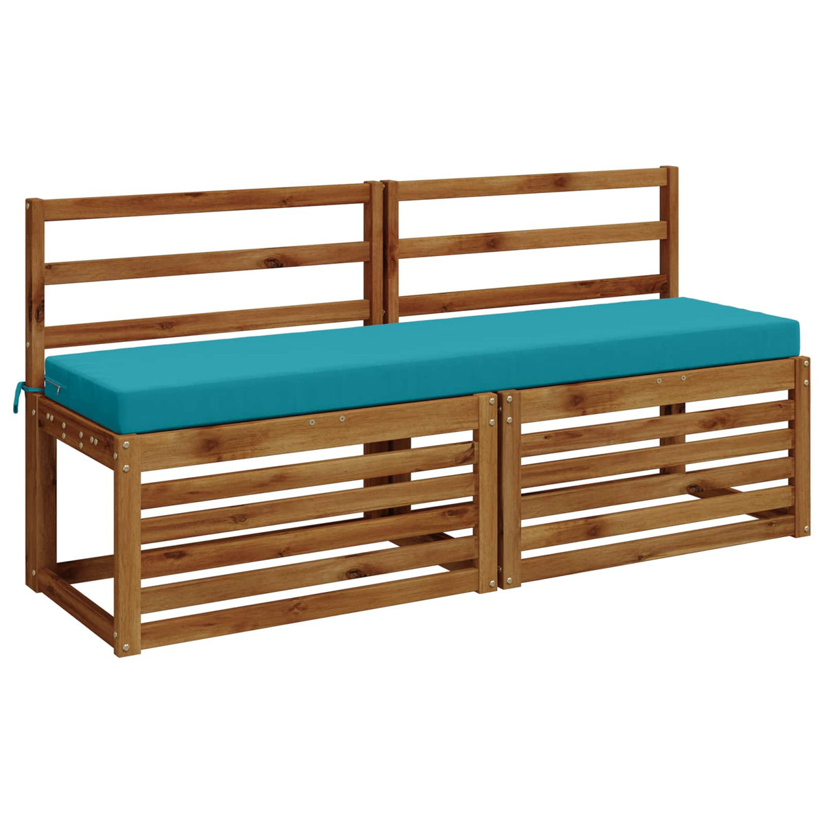 Bench Cushions SOEST 2 pcs 100% Polyester Turquoise