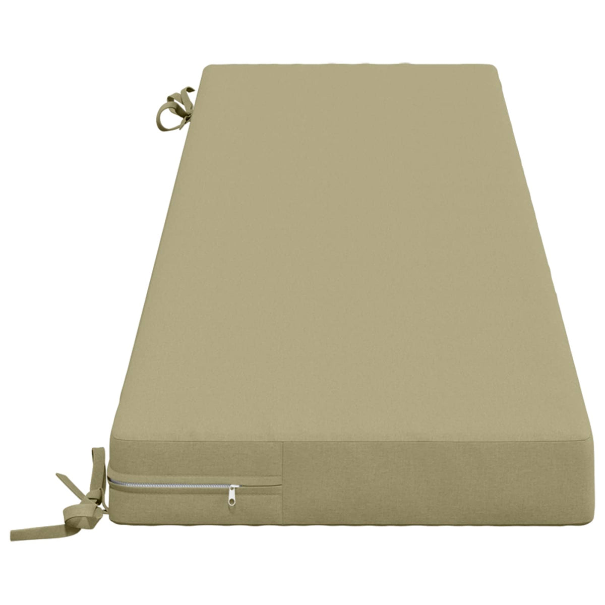 Bench Cushion SOEST 100% Polyester Light Green 150 x 40 x 8 cm