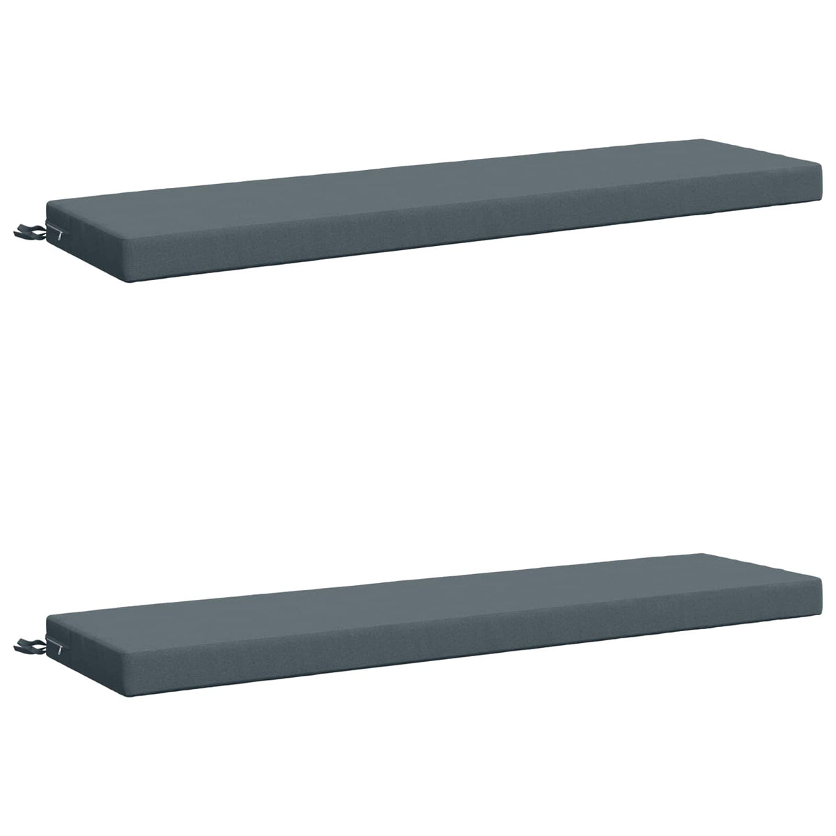 Bench Cushions SOEST 2 pcs 100% Polyester Blue 150 x 40 x 8 cm