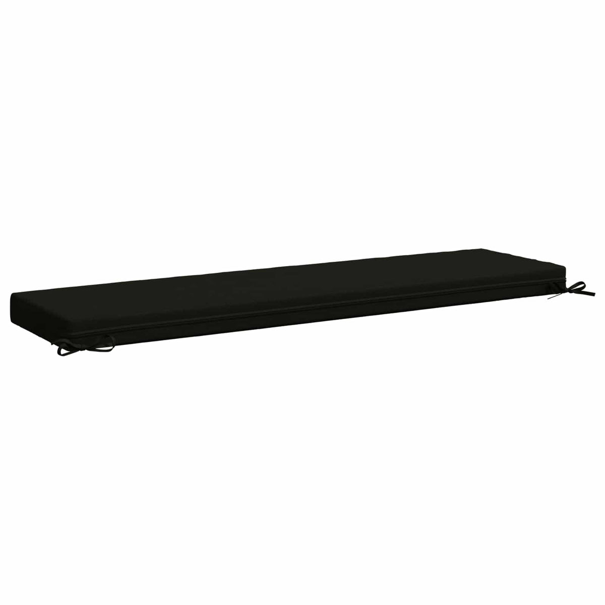 Bench Cushion SOEST 100% Polyester Black 150 x 40 x 8 cm