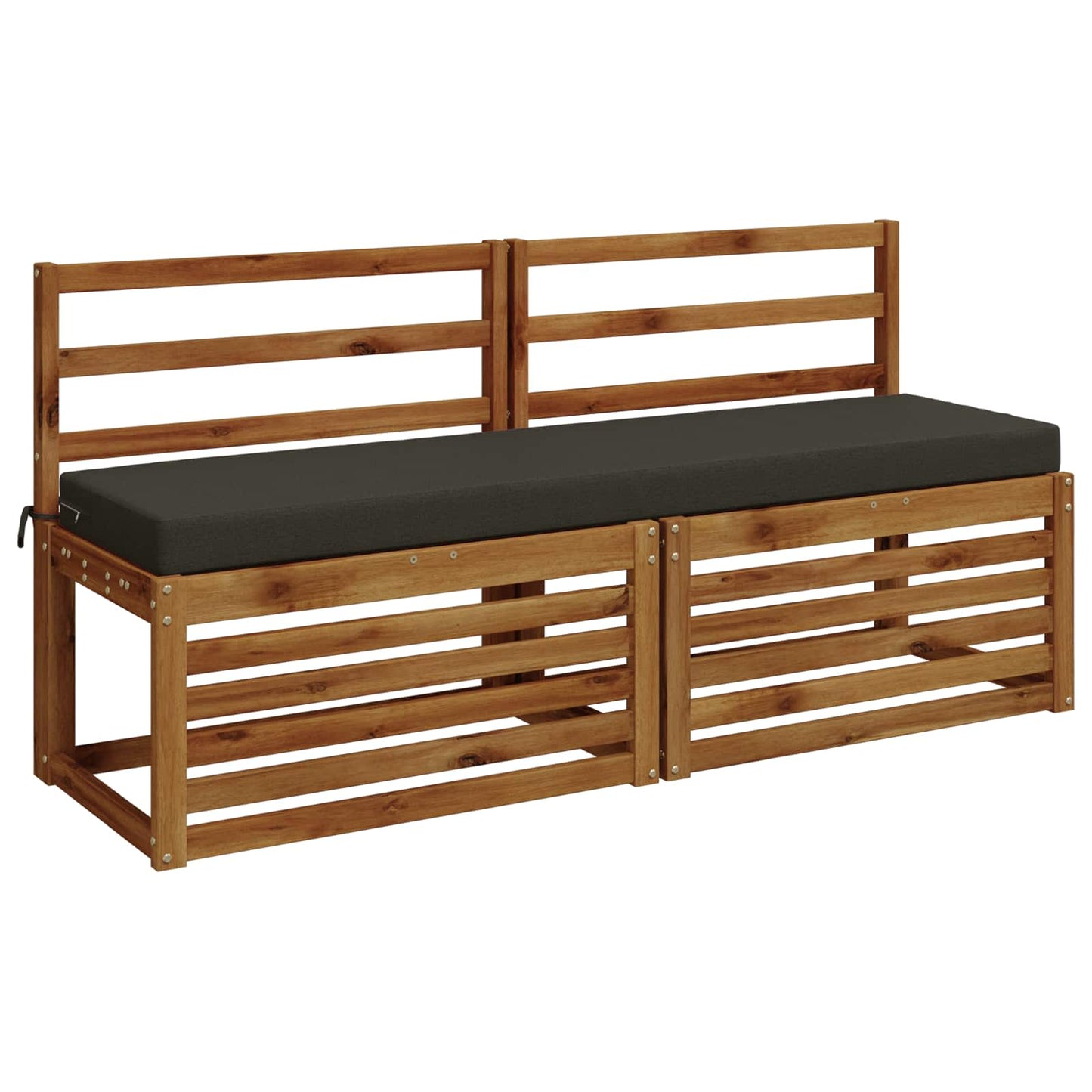 Bench Cushion SOEST 100% Polyester Anthracite 150 x 40 x 8 cm