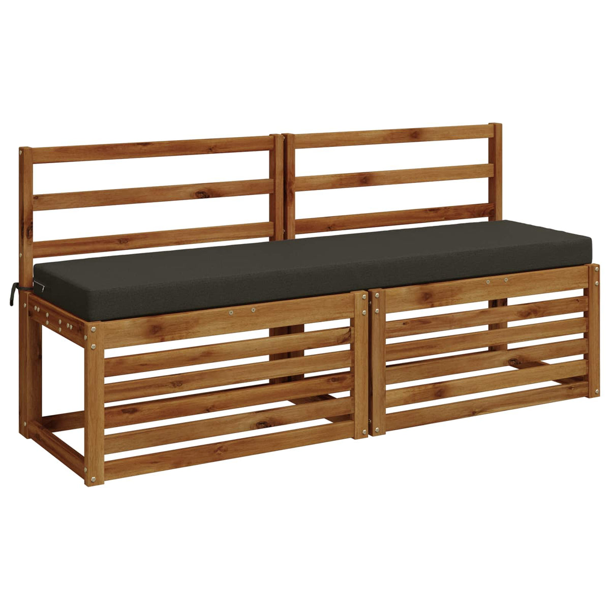 Bench Cushion SOEST 100% Polyester Anthracite 150 x 40 x 8 cm