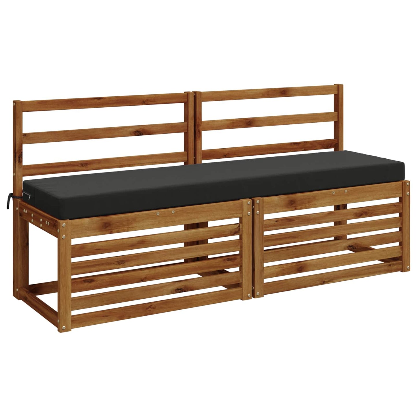 Bench Cushion SOEST 100% Polyester Anthracite 150 x 40 x 8 cm