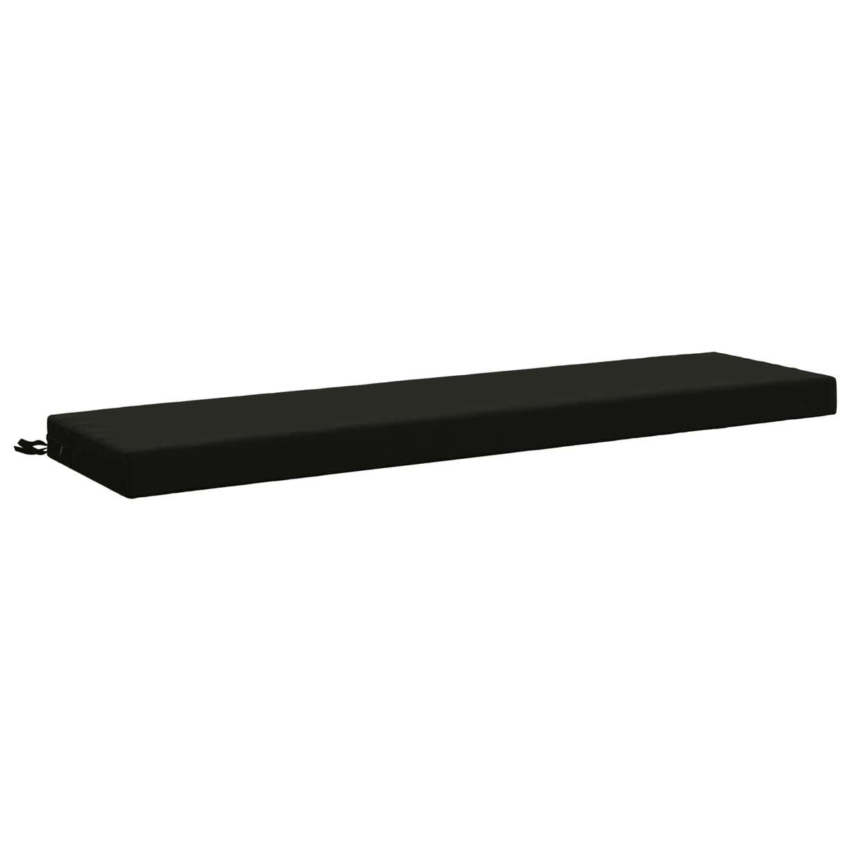 Bench Cushion SOEST 100% Polyester Black 150 x 40 x 8 cm