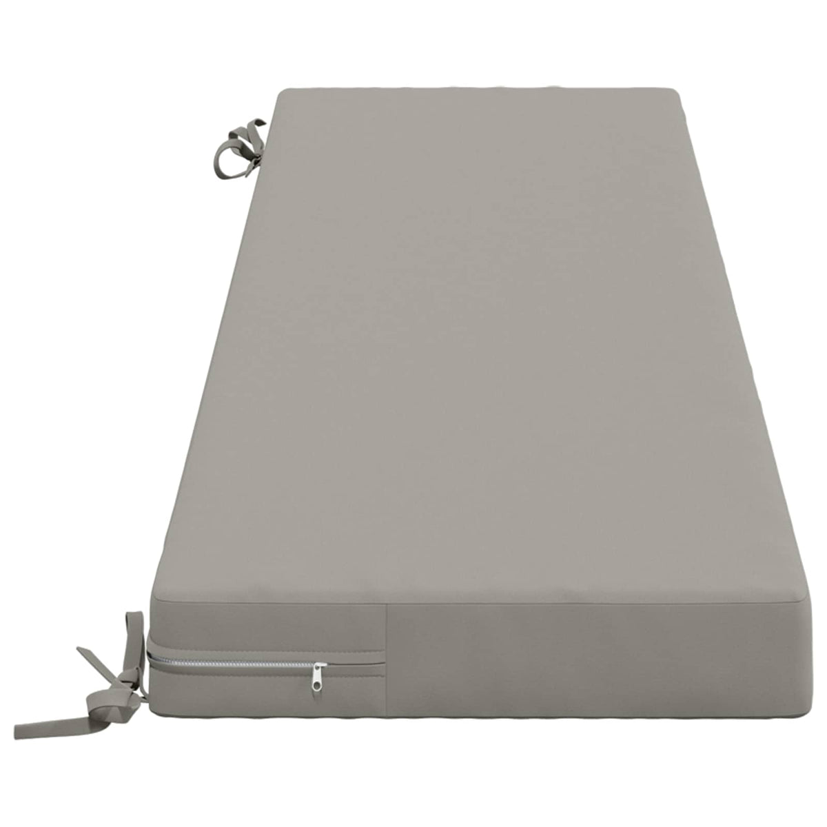 2-Piece Bench Cushions SOEST 2 pcs 100% Polyester Grey