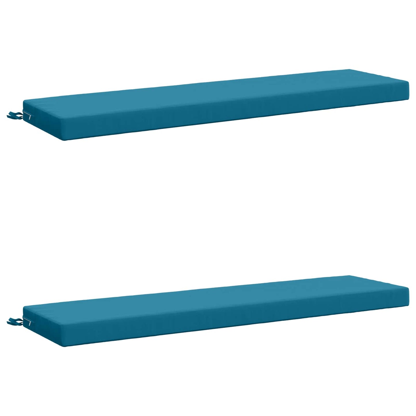 2-Piece Bench Cushions SOEST 2 pcs 100% Polyester Light Blue