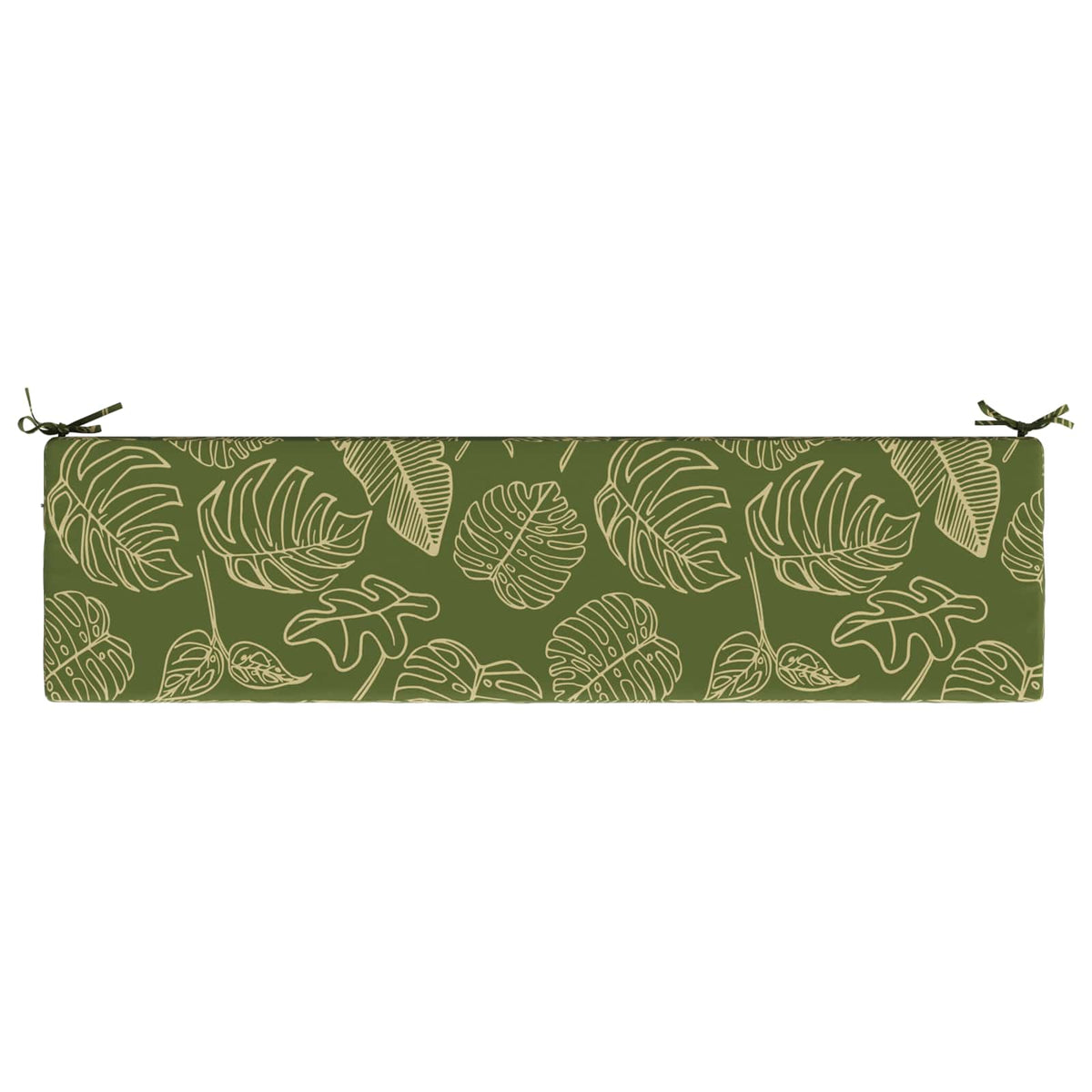 Bench Cushion SOEST 100% Polyester Leaf Design 150 x 40 x 8 cm