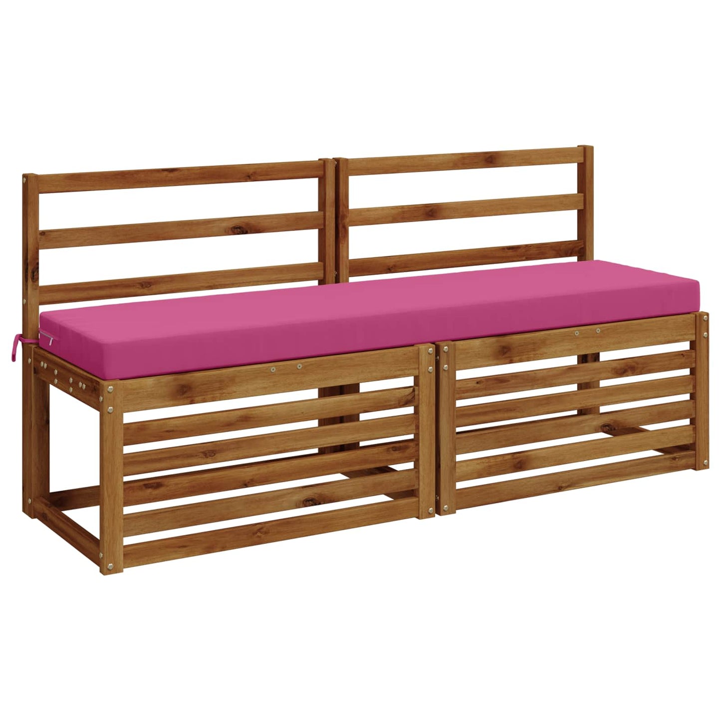 Bench Cushion SOEST 100% Polyester Pink 150 x 40 x 8 cm