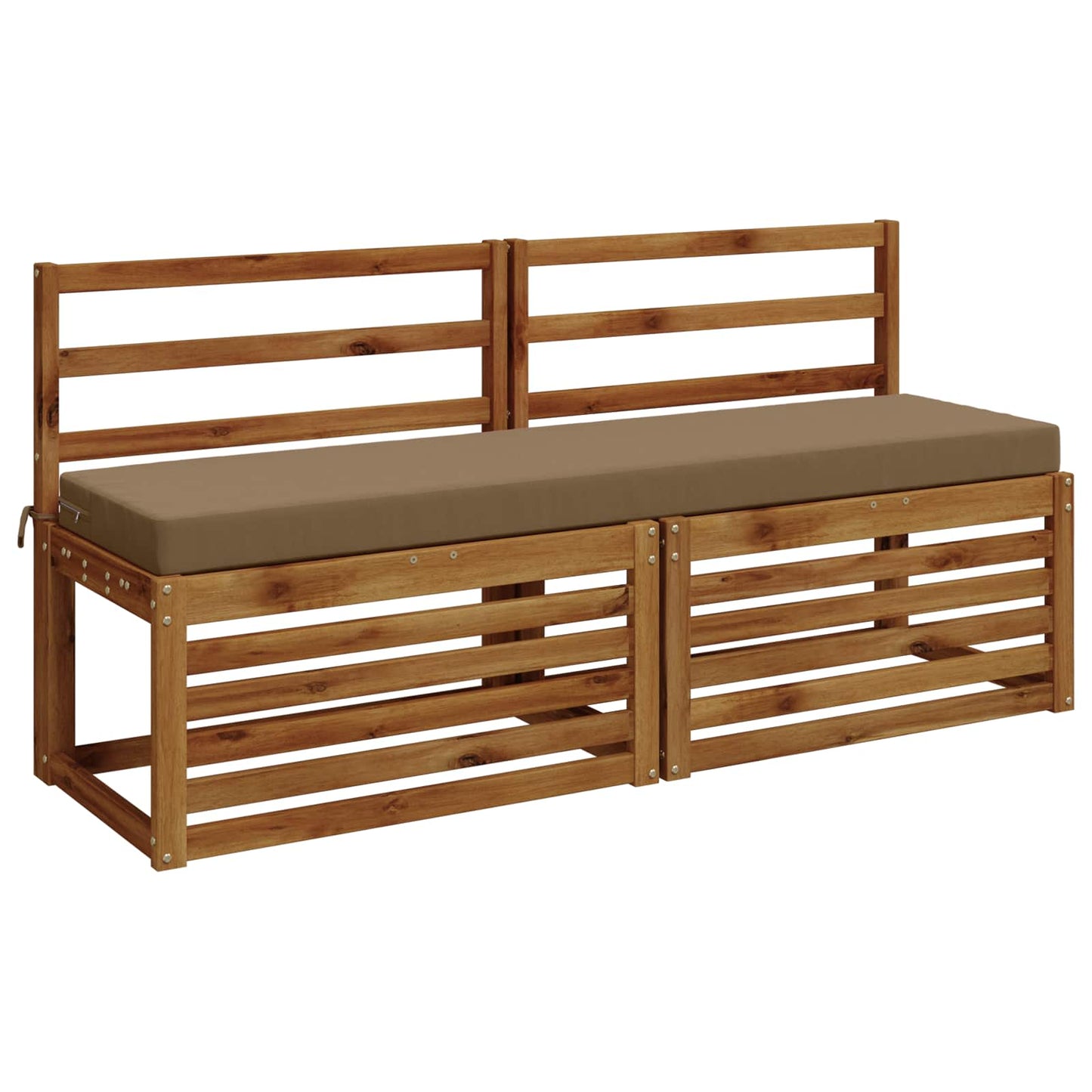 Bench Cushion SOEST 100% Polyester Taupe 150 x 40 x 8 cm
