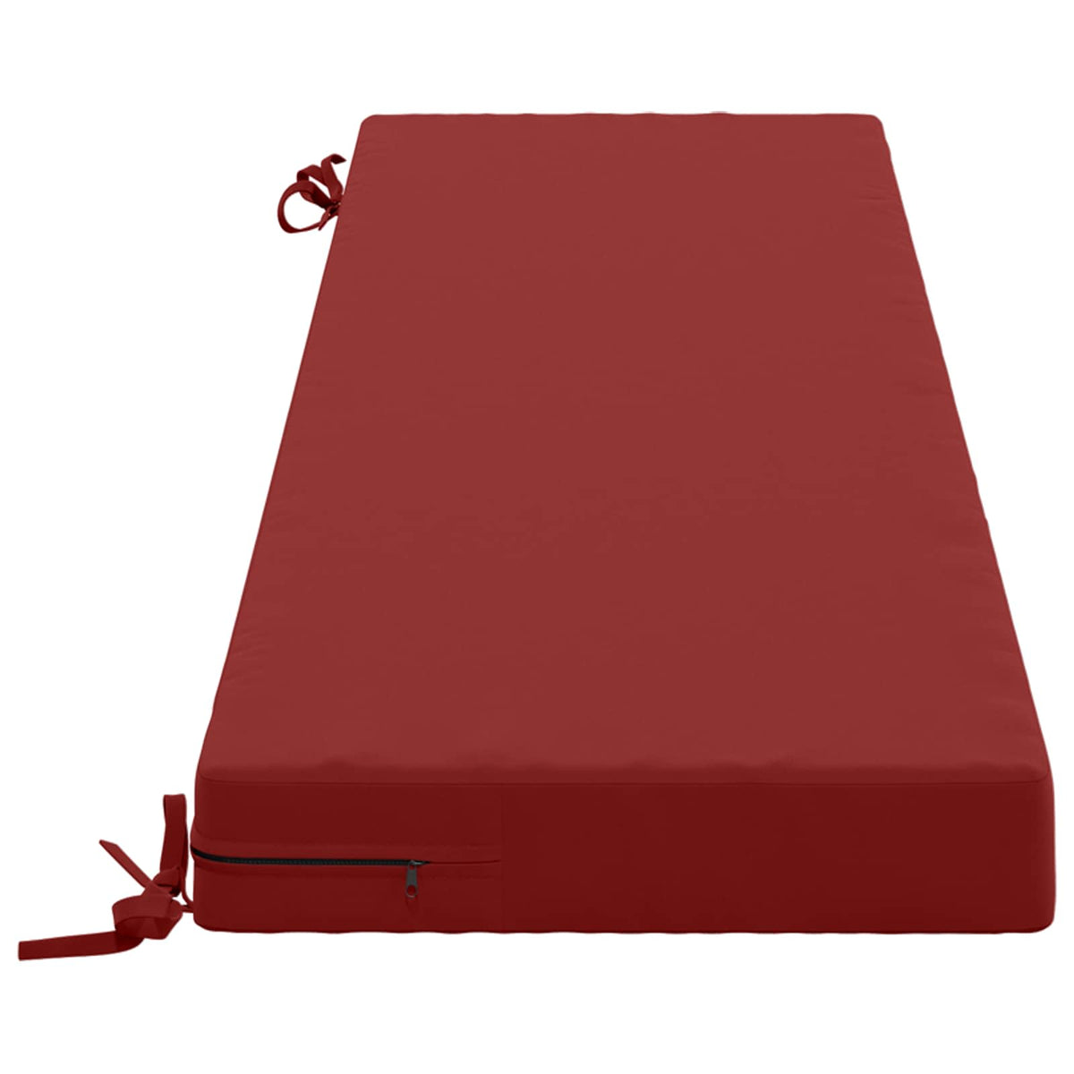 Bench Cushion SOEST 100% Polyester Wine Red 150 x 40 x 8 cm