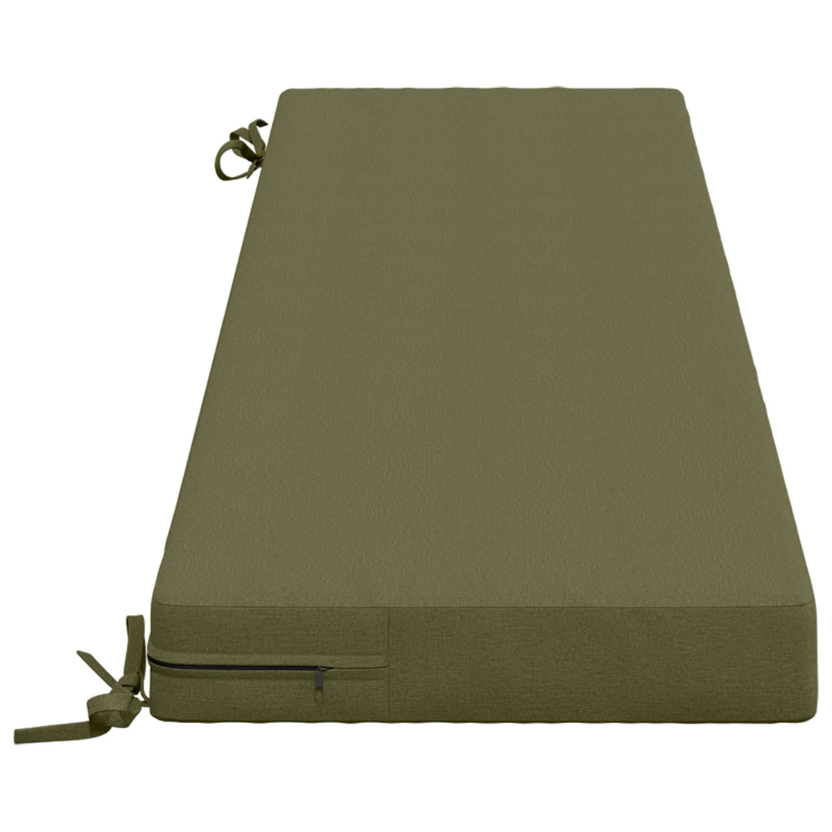 Bench Cushion SOEST 100% Polyester Olive Green 160 x 40 x 8 cm