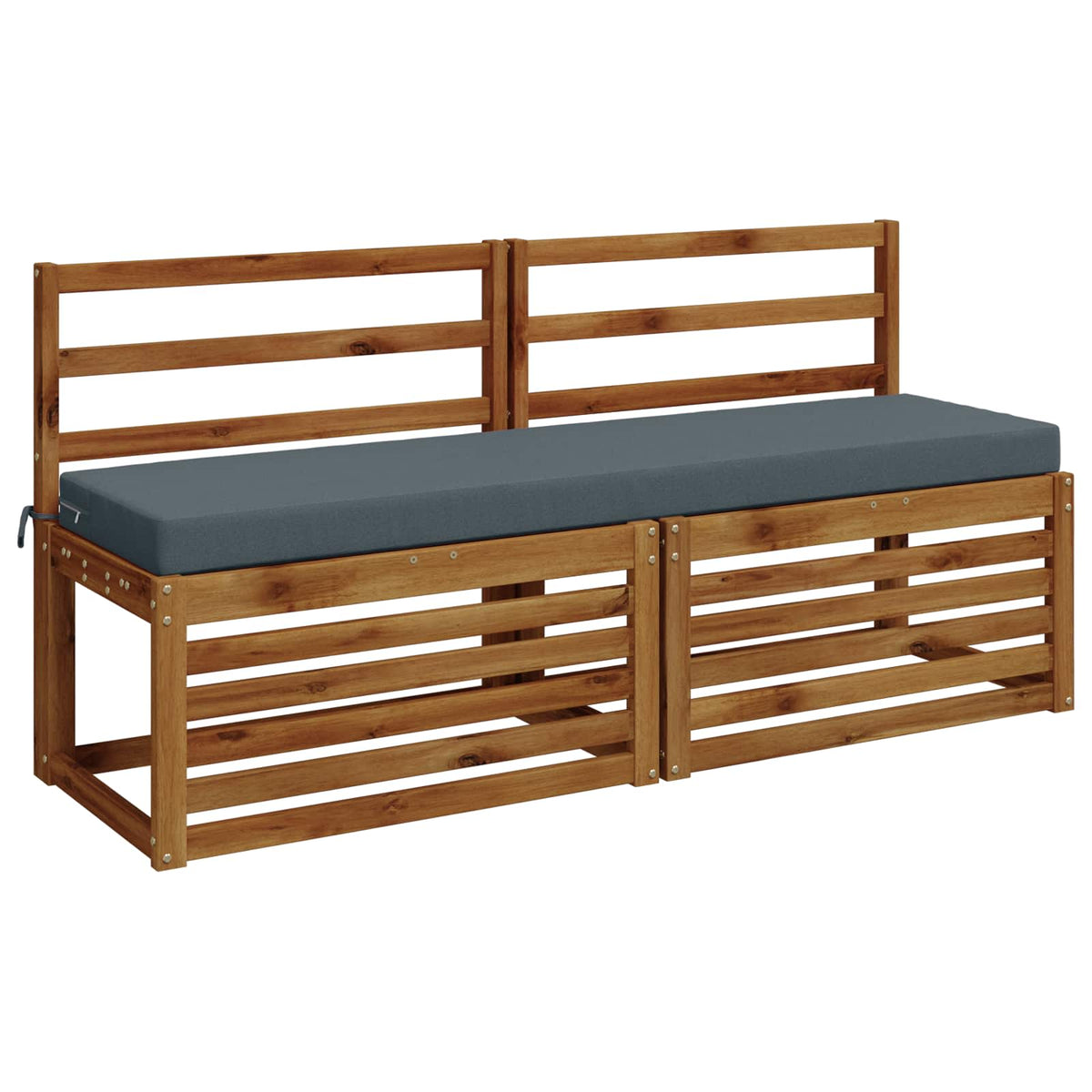 Bench Cushions SOEST 2 pcs 100% Polyester Blue 160 x 40 x 8 cm