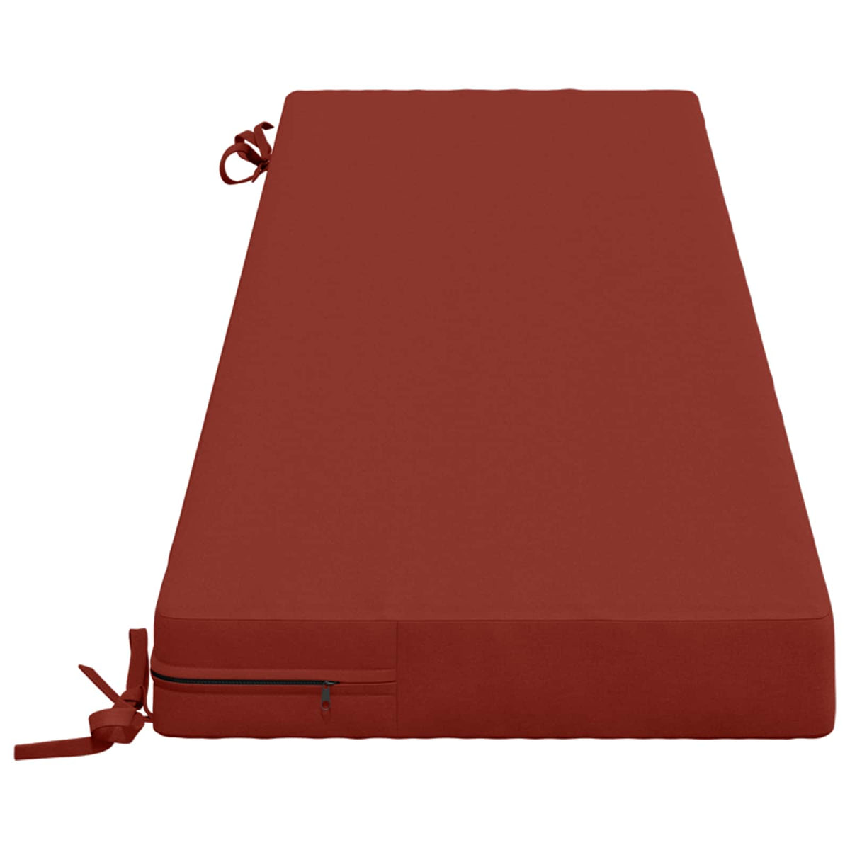 Bench Cushion SOEST 100% Polyester Red 160 x 40 x 8 cm