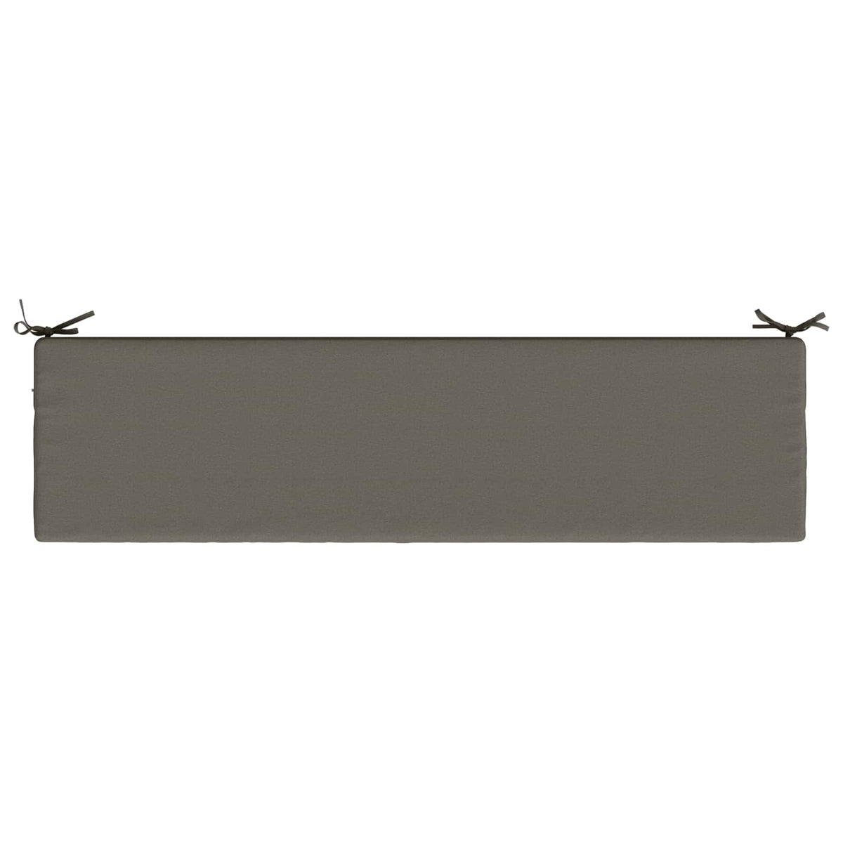 Bench Cushion SOEST 100% Polyester Grey 160 x 40 x 8 cm