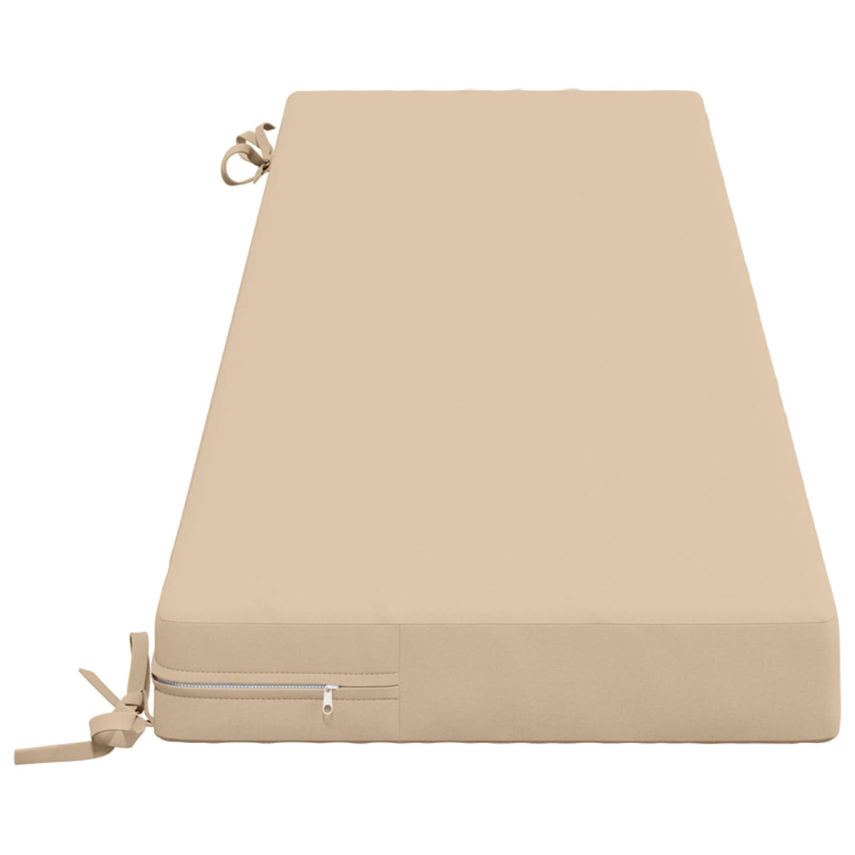 Bench Cushion SOEST 100% Polyester Cream 160 x 40 x 8 cm