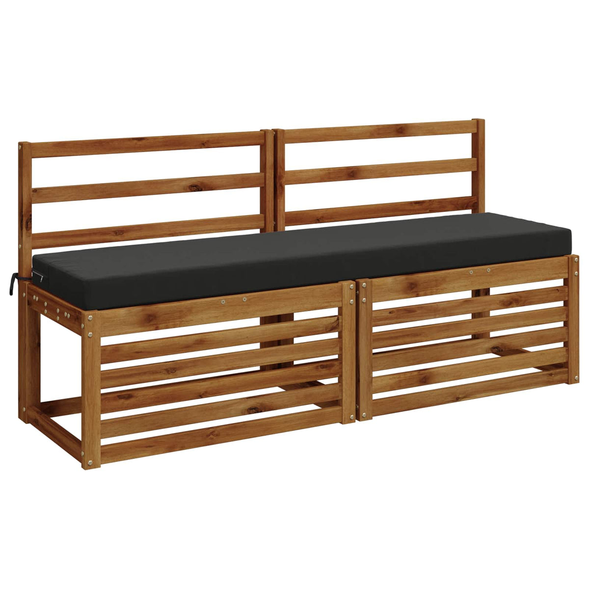 2-Piece Bench Cushions SOEST 2 pcs 100% Polyester Anthracite