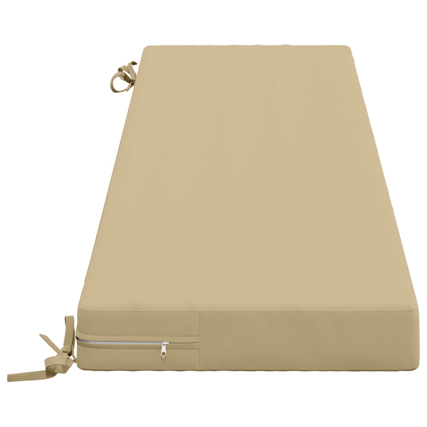 Bench Cushion SOEST 100% Polyester Beige 160 x 40 x 8 cm