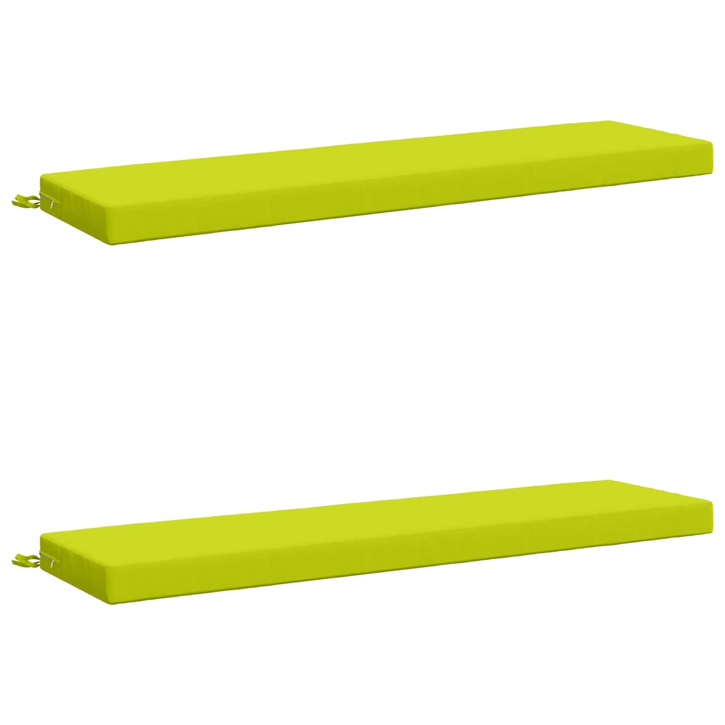 2-Piece Bench Cushions SOEST 2 pcs 100% Polyester Bright Green