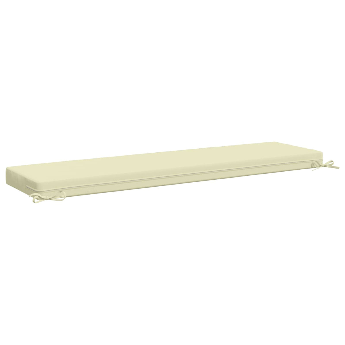 Bench Cushion SOEST 100% Polyester Cream 160 x 40 x 8 cm