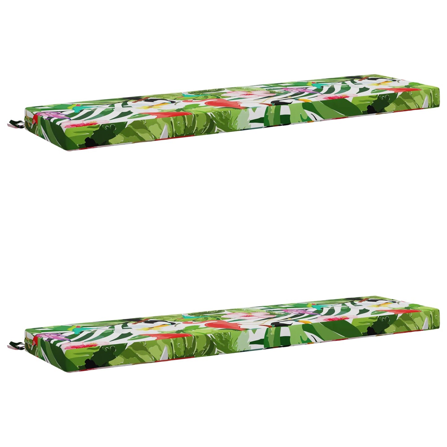 2-Piece Bench Cushions SOEST 2 pcs 100% Polyester Multicolour