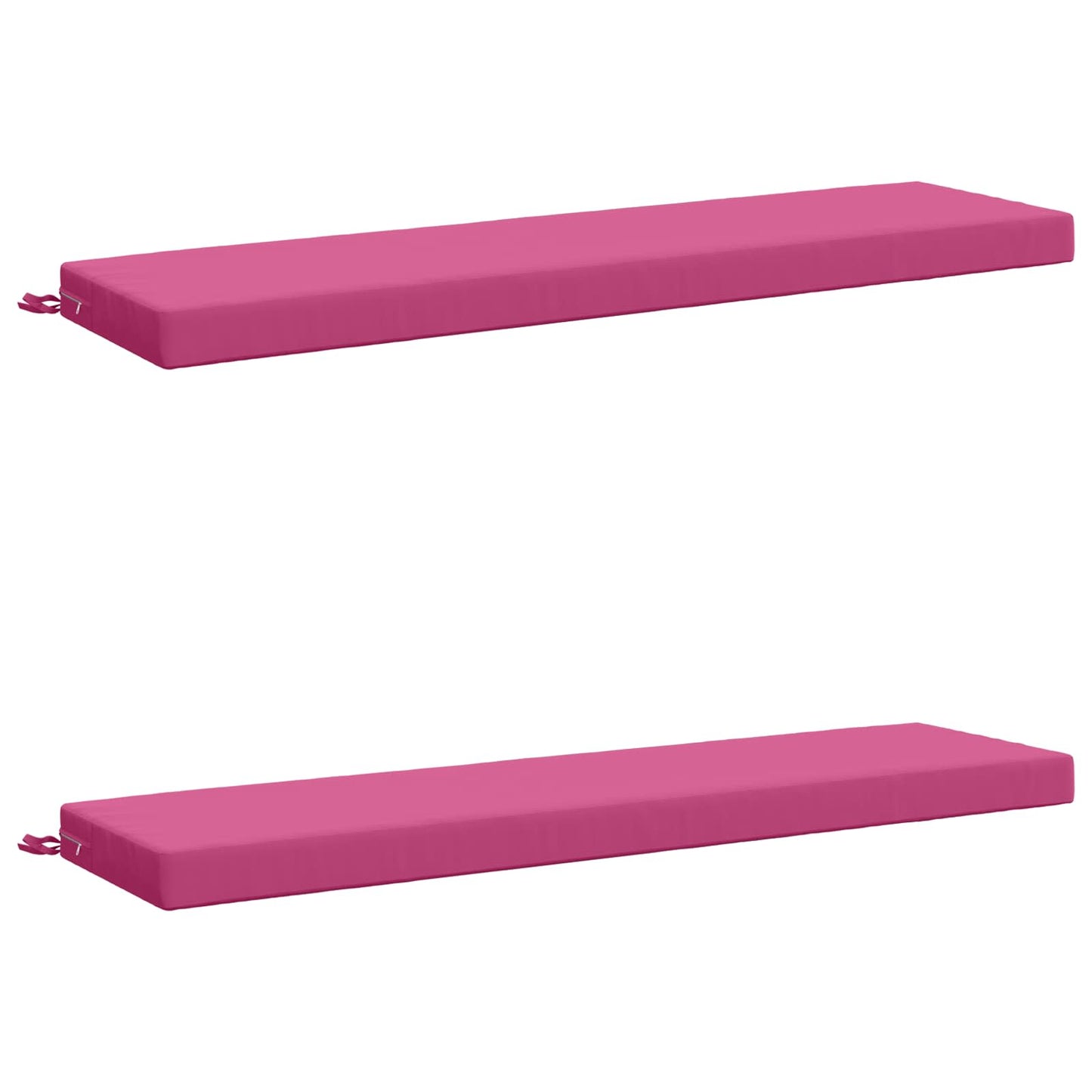 2-Piece Bench Cushions SOEST 2 pcs 100% Polyester Pink