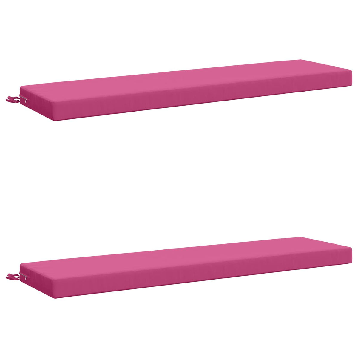 Bench Cushions SOEST 2 pcs 100% Polyester Pink 160 x 40 x 8 cm