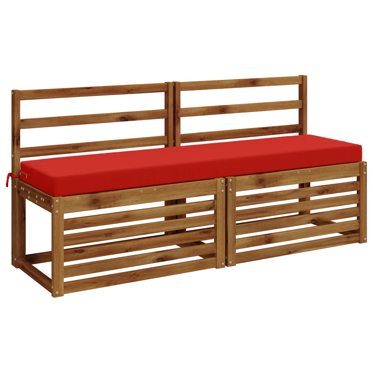 Bench Cushion SOEST 100% Polyester Red 160 x 40 x 8 cm