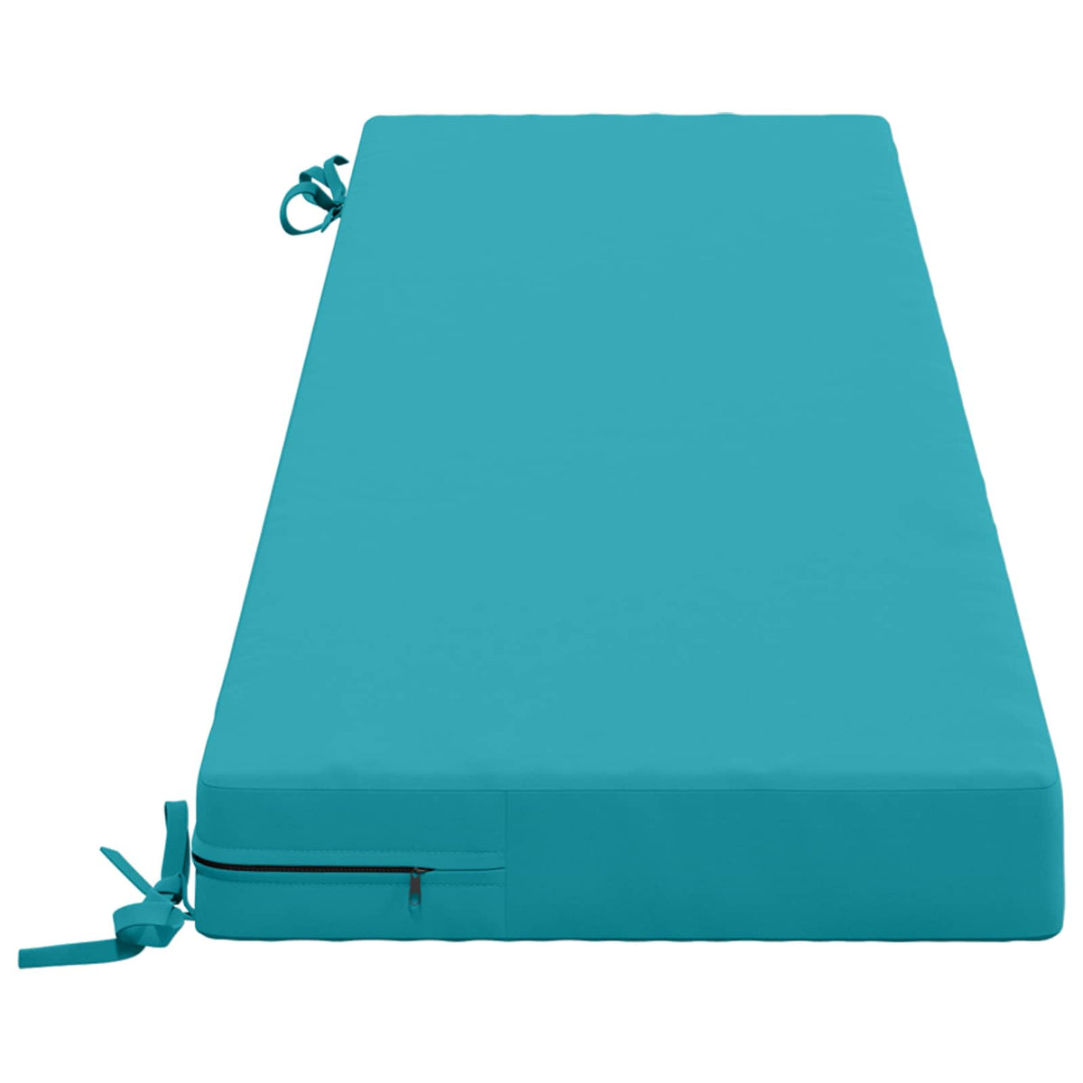 Bench Cushion SOEST 100% Polyester Turquoise 160 x 40 x 8 cm