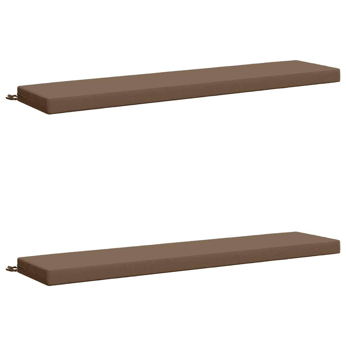 Bench Cushions SOEST 2 pcs 100% Polyester Taupe 170 x 40 x 8 cm