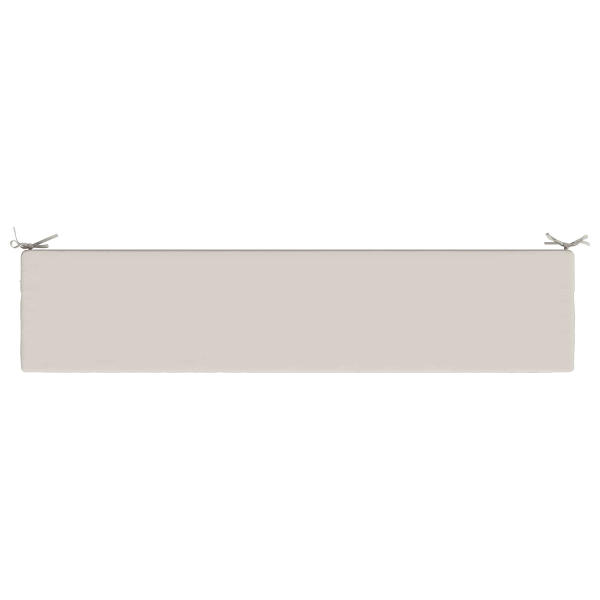 Bench Cushion SOEST 100% Polyester White 170 x 40 x 8 cm