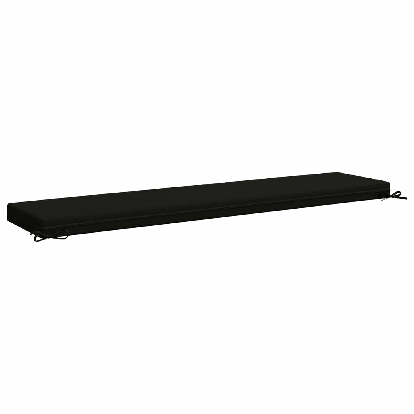 Bench Cushion SOEST 100% Polyester Black 170 x 40 x 8 cm