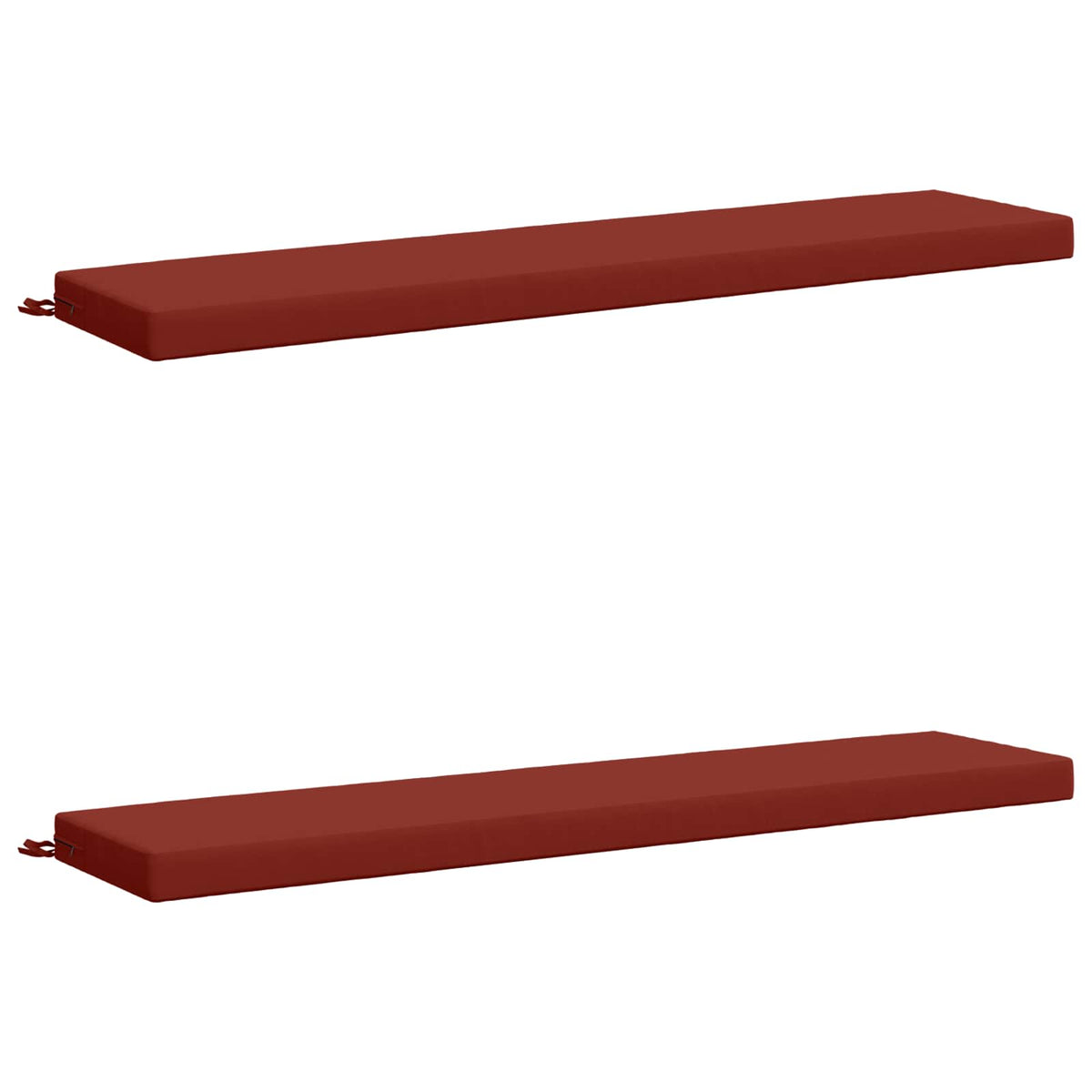 Bench Cushions SOEST 2 pcs 100% Polyester Red 170 x 40 x 8 cm