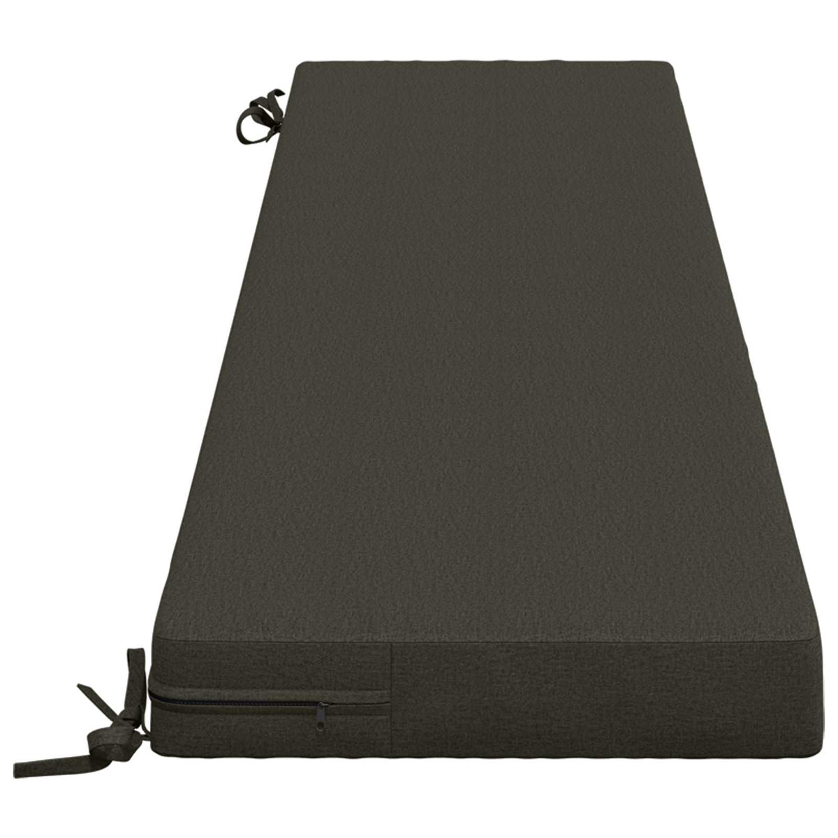 Bench Cushion SOEST 100% Polyester Anthracite 170 x 40 x 8 cm