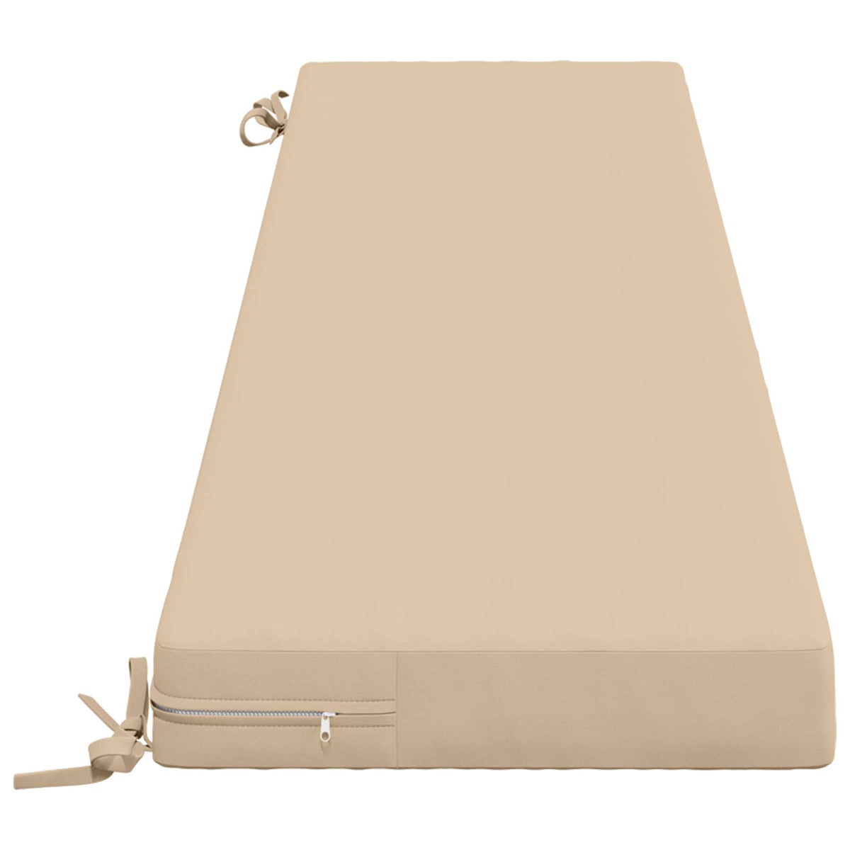 Bench Cushion SOEST 100% Polyester Cream 170 x 40 x 8 cm