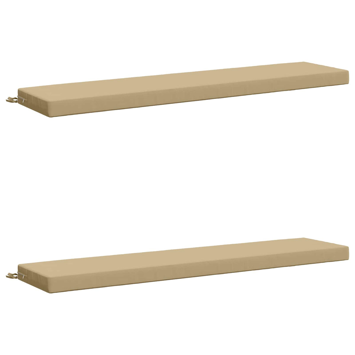 Bench Cushions SOEST 2 pcs 100% Polyester Beige 170 x 40 x 8 cm