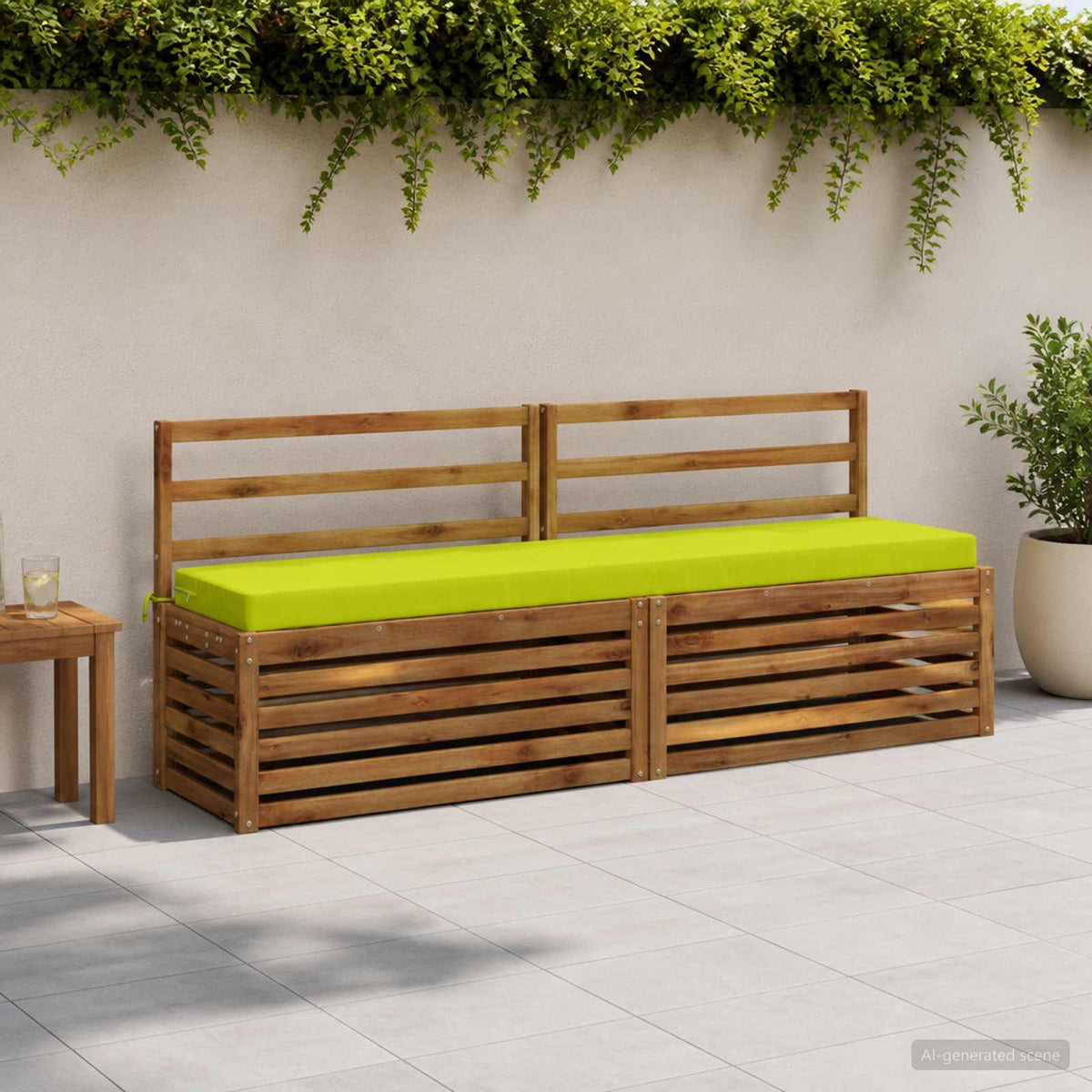Bench Cushion SOEST 100% Polyester Bright Green 170 x 40 x 8 cm