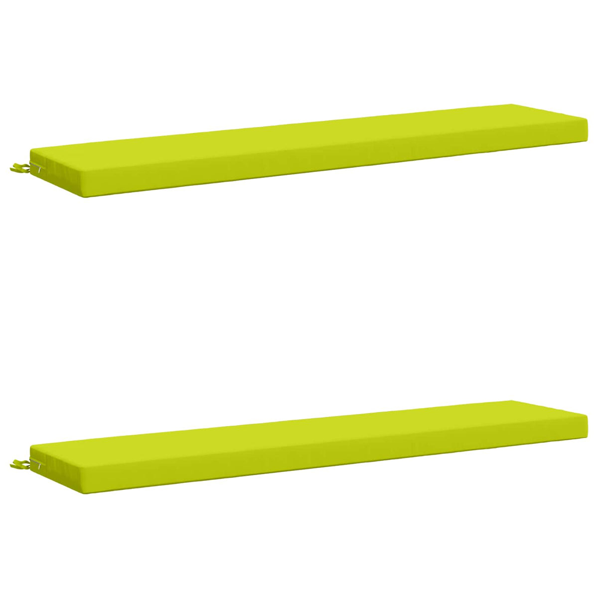 2-Piece Bench Cushions SOEST 2 pcs 100% Polyester Bright Green