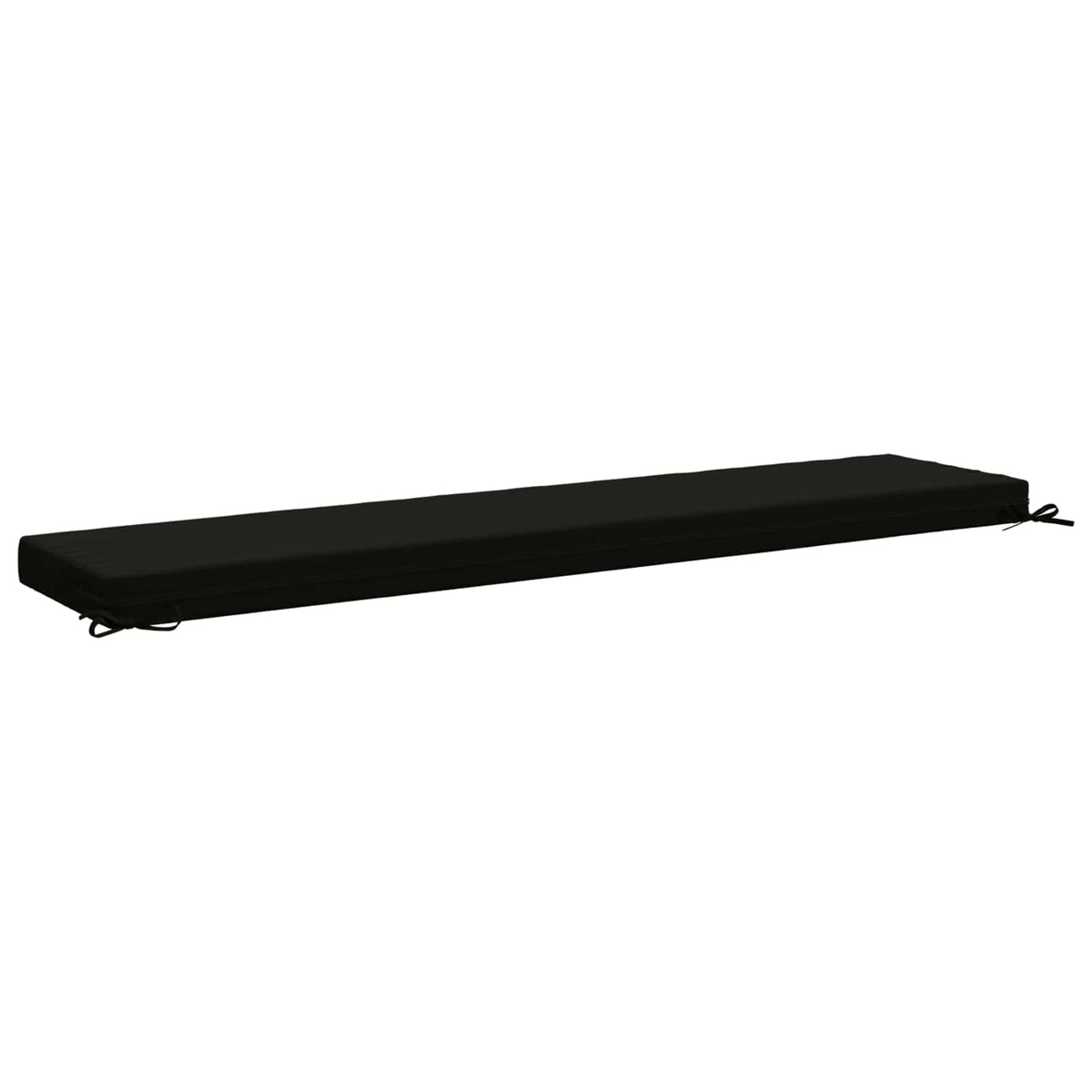 Bench Cushion SOEST 100% Polyester Black 170 x 40 x 8 cm