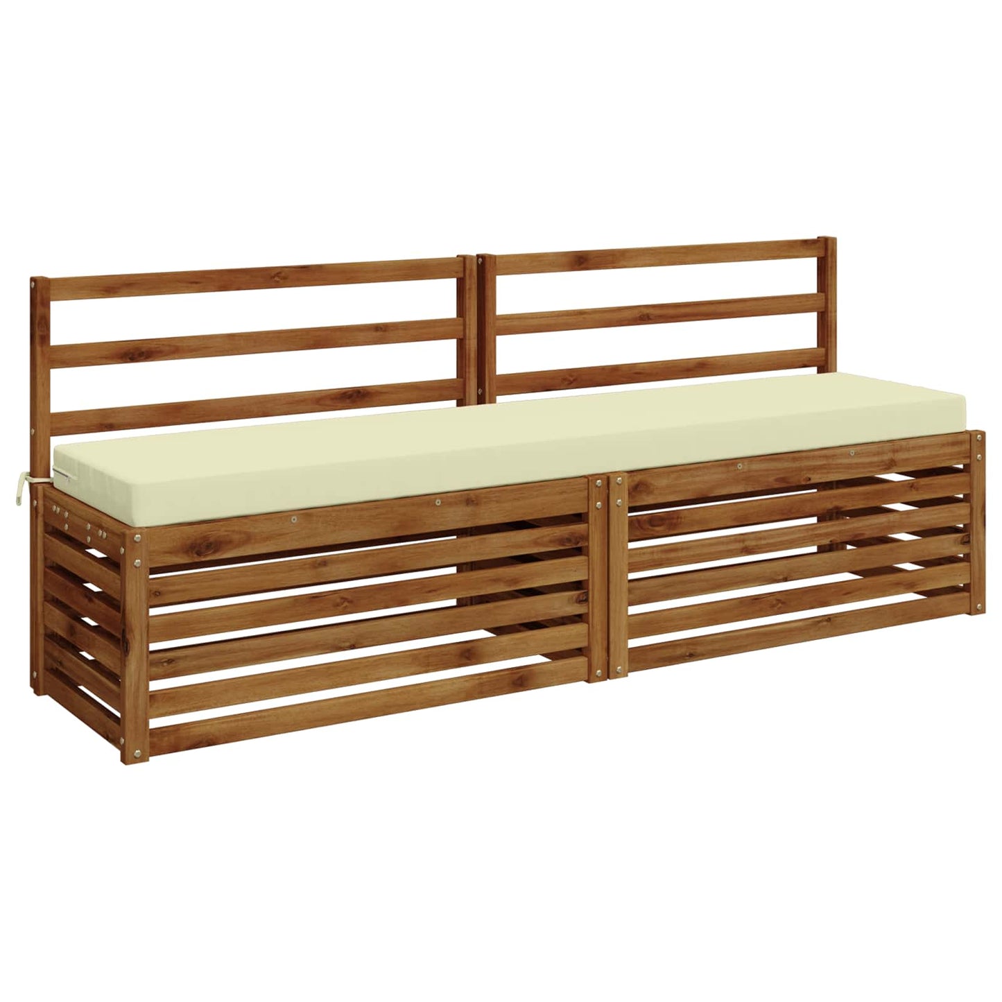 2-Piece Bench Cushions SOEST 2 pcs 100% Polyester Cream