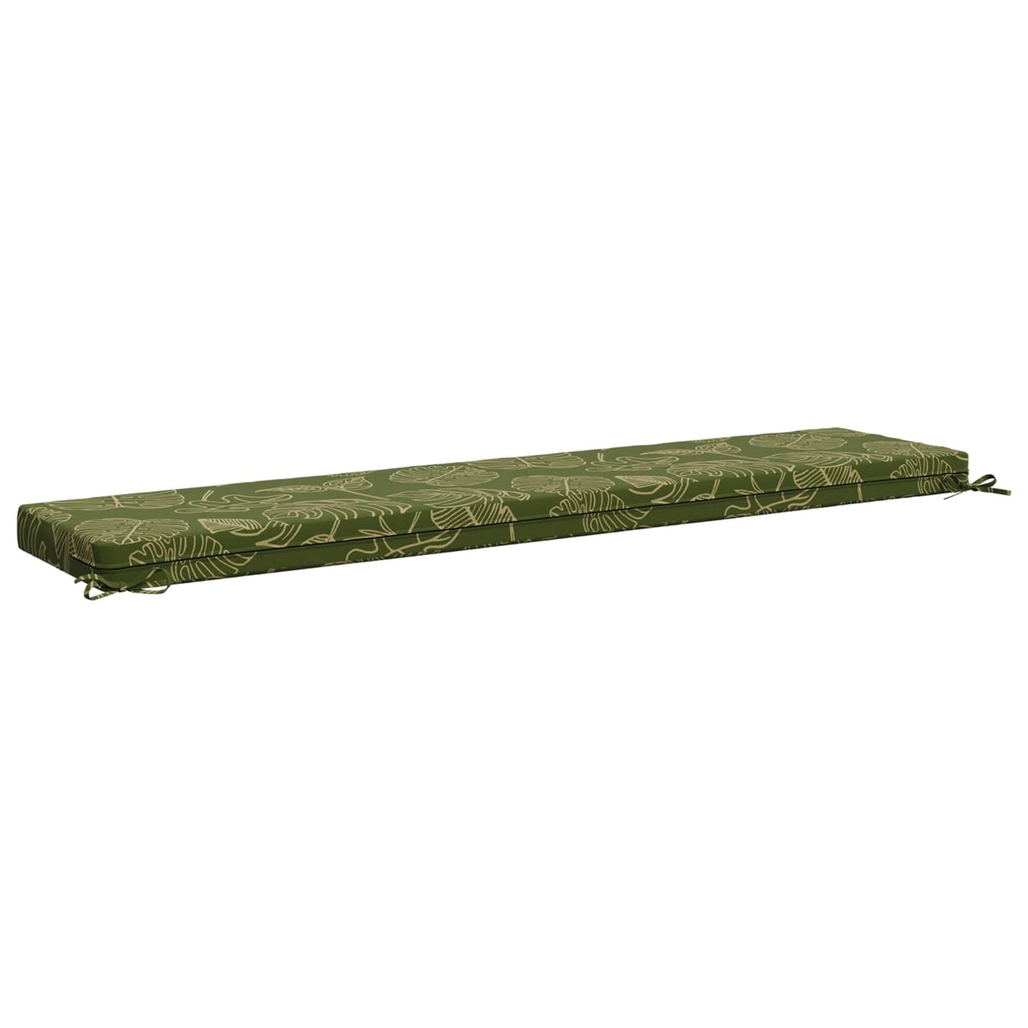2-Piece Bench Cushions SOEST 2 pcs 100% Polyester Leaf Design