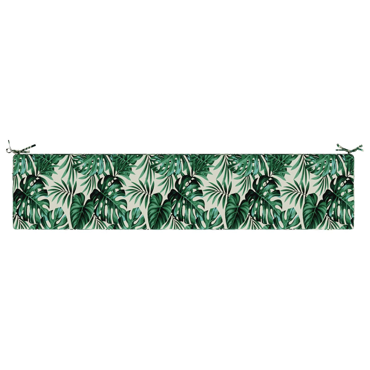 Bench Cushions SOEST 2 pcs 100% Polyester Leaf Pattern