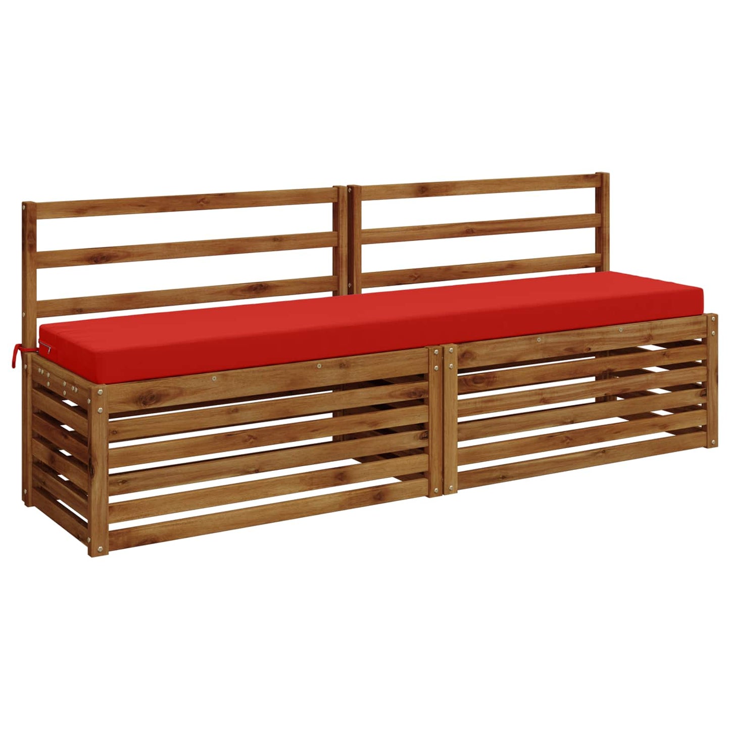 Bench Cushion SOEST 100% Polyester Red 170 x 40 x 8 cm