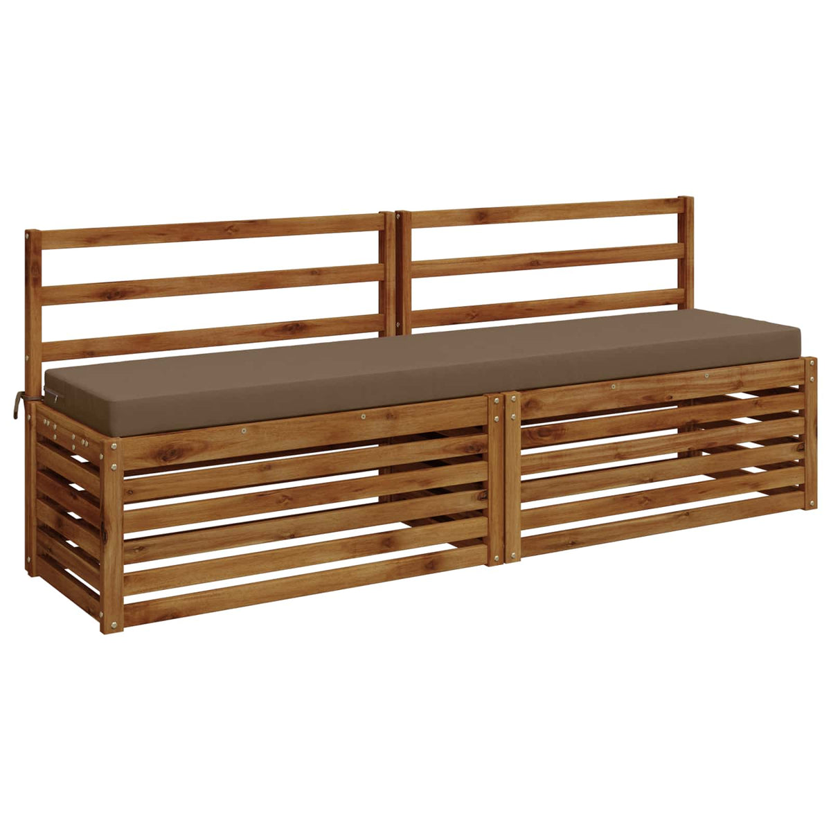 Bench Cushion SOEST 100% Polyester Taupe 180 x 40 x 8 cm