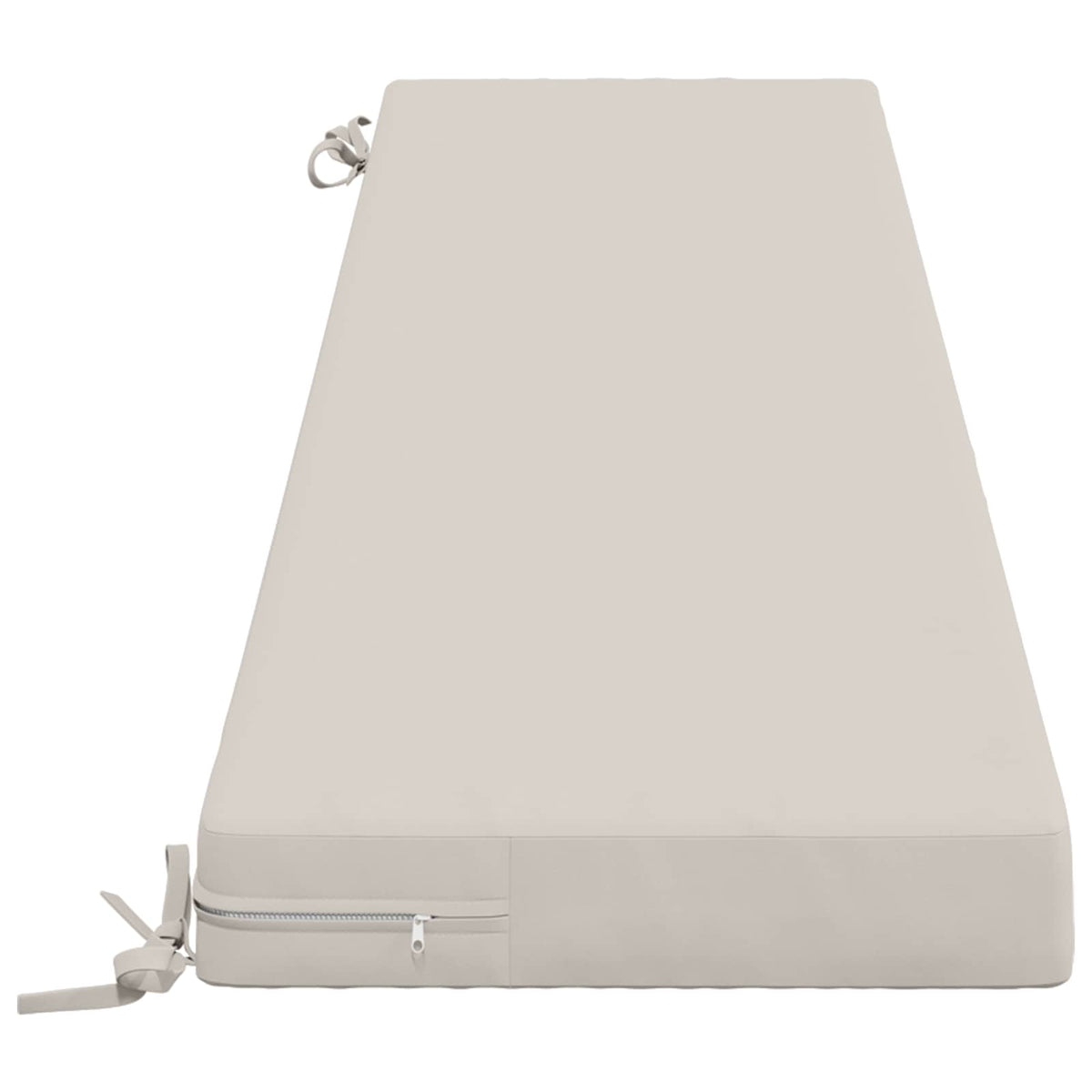 Bench Cushions SOEST 2 pcs 100% Polyester White 180 x 40 x 8 cm