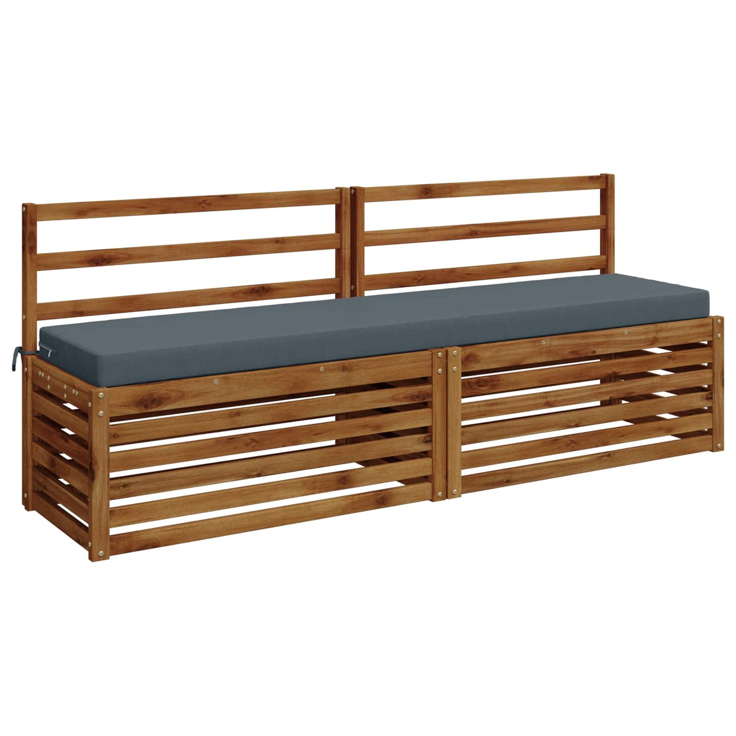 Bench Cushion SOEST 100% Polyester Blue 180 x 40 x 8 cm