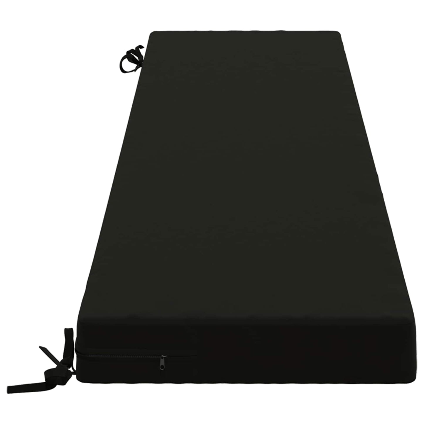Bench Cushion SOEST 100% Polyester Black 180 x 40 x 8 cm