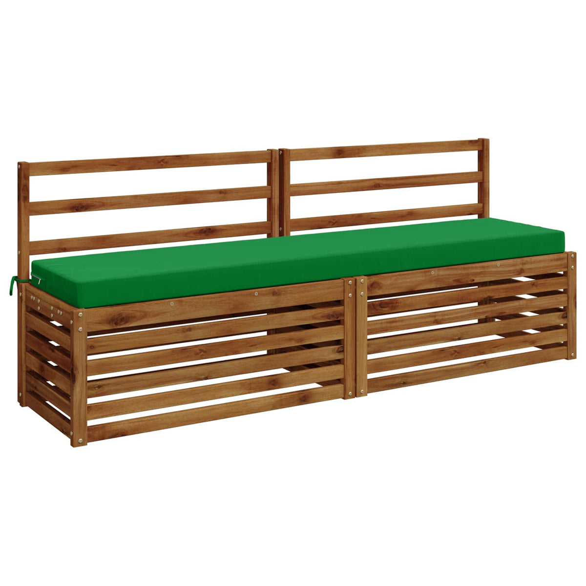 Bench Cushion SOEST 100% Polyester Green 180 x 40 x 8 cm